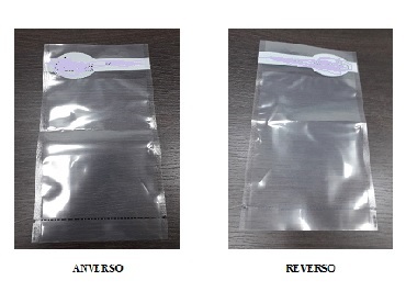 Bolsa de plástico, utilizada para el transporte o envasado de alimentos. No dispone de cierre. Tiene unas medidas de 190 mm x 290 mm.  Rectangular, transparente.
Se utiliza para envasar al vacío productos cárnicos loncheados.
: Está fabricada a base de polietileno EVOH Pelable en su mayor parte y de poliéster.