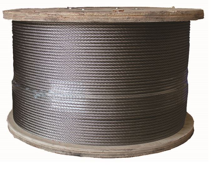 Cable de acero inoxidable obtenido por torsión, formado por 19 alambres torsionados que se unen y acaban siendo 7 para formar un único cable.  No está revestido. Diámetro de 5 mm.
Su función es ornamental como sujeción de barandillas de acero inoxidable.
Se presenta con tres longitudes: 25, 50 y 100 metros.