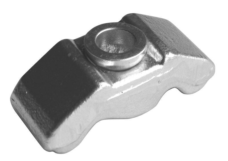 Soporte de chasis de camión, de forja de acero con acabado en zinc y forma trapezoidal (véase la imagen adjunta).
Sirve de anclaje y va atornillado al chasis y a la caja, siendo el punto de unión entre ambos.
Medidas: 53 mm de largo, 30 mm de ancho y 21 mm de grosor.
No va destinado a la industria del montaje.