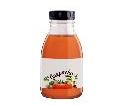 Gazpacho o zumo de tomate condimentado típico español, al estilo andaluz. Sin azúcar añadido, el azúcar presente proviene de la fruta y de los ingredientes. Líquido y fácil de beber, se presenta en botella de 33cl para uso individual.
Se usa para la alimentación humana.
Tomate, pimiento verde, pepino, aceite de oliva virgen extra, vinagre de vino, ajo y sal.
Materia seca inferior al 12%.
Procesado en frío mediante HPP.