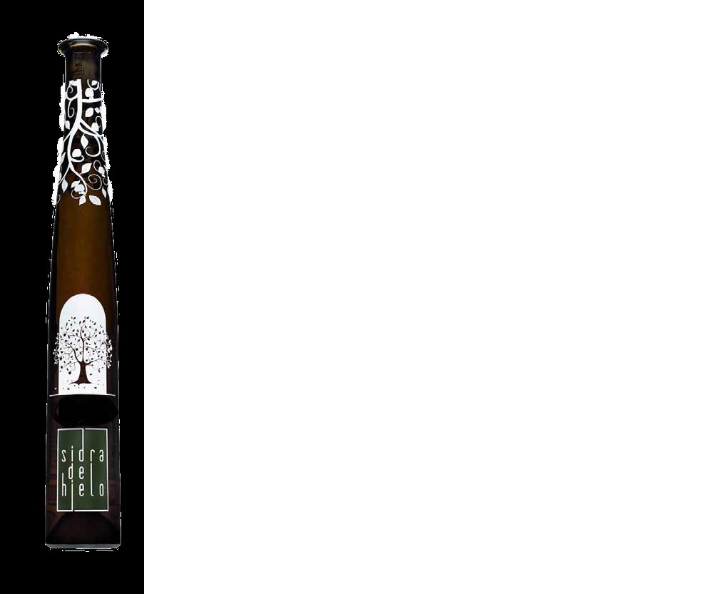 Sidra de hielo. Producto fermentado a partir de un mosto crioconcentrado elaborado 100% con manzanas Premium. Se presenta en botella de vidrio con capacidad de 0,375 litros con un nivel de alcohol de 12% Vol.
Apto para la alimentación humana
Manzanas
Contiene sulfitos. Libre de gluten.