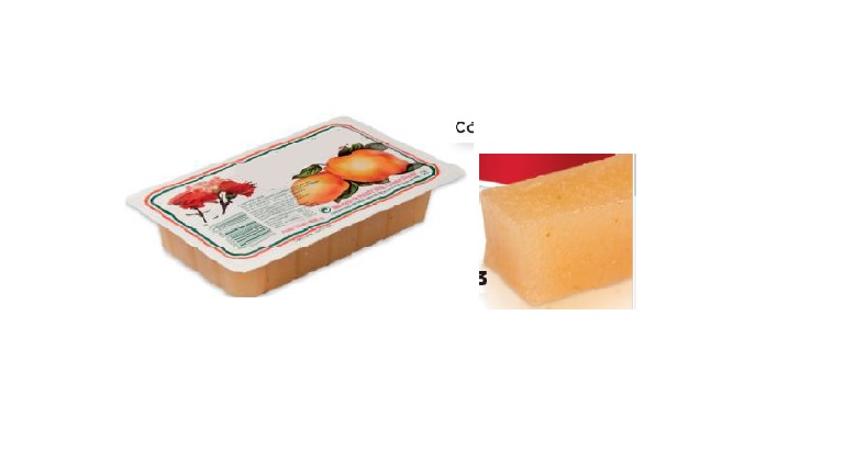 Pulpa de membrillo cocida y azucarada. Grado brix del producto 57. Se presenta en tarrinas rectangulares termoformadas de 400 gramos (peso neto) o en botes de 4k (peso bruto), con forma de fiambrera rectangular de inyección en polipropileno, con cierre inviolable, con un peso neto de 3’7 kilos
Concebido para uso alimentario.
