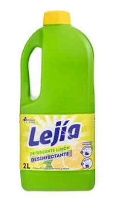 Preparación limpiadora con lejía y detergente, presentada en envases de 2 L.
Se usa diluida en agua. Está concebida para limpiar y desinfectar los suelos de cocinas, baños y prácticamente todas las superficies lavables de la vivienda.
Contiene menos del 5% de blanqueadores clorados (hipoclorito sódico) y tensioactivos iónicos.