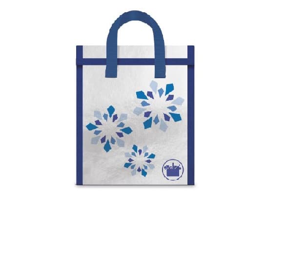 Bolsa de la compra, aislante, reutilizable, hecha con superficie exterior de hojas de plástico de polipropileno y una capa interior aislante de espuma de polietileno y aluminio. Presenta dos asas y cierre en la parte superior mediante velcro.
Se utiliza para para mantener la temperatura de los alimentos y bebidas durante su transporte o depósito temporal.