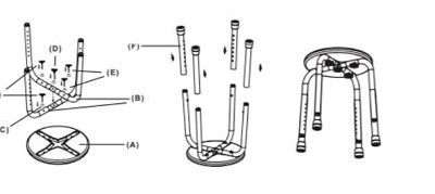 Taburete con armazón metálico y asiento circular de plástico. Su capacidad es de 100 kg.
Altura regulable en 7 posiciones. No dispone de respaldo.
Se utiliza para sentarse en el baño o en la ducha y facilitar el asiento a personas con dificultades de movimiento en la limpieza personal.
El asiento es de plástico y el armazón de aluminio.