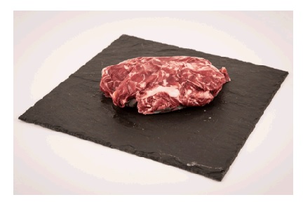 Carne de lagarto fresca deshuesada de cerdo ibérico de bellota, de la especie doméstica, variedad lampiño, presentada separadamente, perfilada y envasada al vacío.
Concebido para uso alimentario.