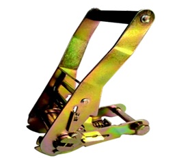 Pieza de acero cincada, estampada que se utiliza como tensor de la cinta de amarre de 5cm de ancha y 5000 daN
Medidas. 105mmx 229mm.
Se utiliza en las cintas de amarre.
Está hecha de acero cincado.