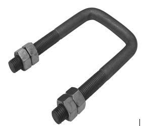 Abarcón consistente en un elemento de sujeción en forma de rectángulo abierto realizado en acero. Esta parcialmente roscado y se presenta con dos tuercas en cada extremo.
Tiene unas medidas de 180 x 106 mm.
Se utiliza en vehículos no automóviles (remolques) para sujetar las ballestas del remoque.
Resistencia a la tracción inferior a 800 MPA.
