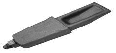 Cuña con tornillo realizada en pletina de acero.
Se utiliza en vehículos no automóviles (remolques) para dar consistencia al pilar lateral.
Tiene unas medidas de 380 mm de longitud, 110 mm de ancho en uno de sus extremos y 30 mm de grosor.