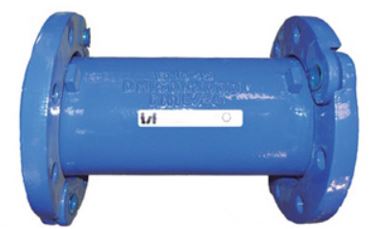 Accesorio de conexión para tuberías.
Se utiliza para para unir tuberías sin roscar, con ambos extremos bridados.
Material: virola de acero inoxidable AISI304 con recubrimiento epoxi, junta en EPDM o NBR de forma opcional, bridas en acero al carbono ST-37, tornillería de acero cincado 8.8.
