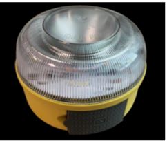 Balizas de señalización de emergencia diseñadas para su uso en vehículos automóviles. Este artículo emite una luz amarilla intermitente en un ángulo de 360 grados y adicionalmente tiene una función de linterna con luz blanca fija. 
Funciona con una batería de 9 v. que se incluye con el producto y presenta un botón de encendido, apagado y selección de funciones (señalización de emergencia o linterna) en su base.
En la base dispone además de imanes para fijarla al vehículo y para que se mantenga estable en su posición.
Presenta un perfil circular, unas dimensiones de 8,5 x 5, 8 cm y un peso de 140 gr incluyendo la batería.
Aparato de señalización y linterna.