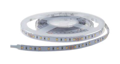 Cinta de cobre de 5 m de longitud y 10 mm de anchura con cables de conexión sobre la cual van soldadas resistencias superficiales y LEDs (30, 60, 120, 140 y 196 LED/m) interconectados en un circuito eléctrico. Funciona con corriente continua de 12 V de tensión.
Dispone un adhesivo en su cara posterior cubierto por una cinta que se desprende para fijar la tira a una superficie.
Se presenta enrollada en carretes y puede incorporar una lámina de silicona en la superficie para su protección.
Según declaración del solicitante se utiliza en la iluminación decorativa de espacios.