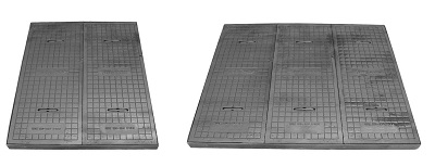 Tapa de observación, de fundición dúctil gris (grafito esferoidal), obtenida por moldeo. La tapa es rectangular y está montada sobre un marco rectangular. Se presenta para su venta al por menor pintada en cuatro formatos con distintas medidas para montar en la calzada o en la acera y se utilizan para acceder a canalizaciones subterráneas. Los marcos tienen unas medidas de 1010 x 815 ó 1010 x 1220 mm, las tapas 1000 x 800 ó 1000 x 1200 mm y la altura es de 55 ó 94,75 mm, respectivamente.