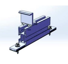 Kit compuesto por los siguientes componentes:
	1X rail aluminio (EN AW-6060) 50X26X120 mm 
	1X chapa de 22,5X4,6X200 mm
	2X tornillo auto taladrante 5.5X25 C/A DIN-7504-K+ARVUL 
	1X almohadilla de goma 22,5X3,8X200 mm 
	1X unión terminal de aluminio AL-6005-T5/SUS304 30/35/40 mm
	1X tonillo Allen DIN 912 M8 A2
	1X tuerca carril de aluminio AL-6005-T5 
	1X arandela Grower acero DIN 127 M8 A2
	1X clip cuadrado metálico, TT
Se utilizan para la fijación terminal de los módulos solares a las cubiertas.
El producto denominado “rail de aluminio” es un perfil de la aleación de aluminio – silicio EN AW-6060, estirado y extrudido. Constituye el elemento principal del kit, se utiliza como base para contener las grapas de fijación de los módulos y a su vez fijar estos a la cubierta destinada.
Se presenta empaquetado en cajas con 40 unidades.