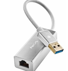 Conversor adaptador de red USB 3.0 a RJ45.
Está diseñado para conectar PC y portátiles a redes LAN (Ethernet). Velocidad de transferencia de datos: hasta 1000 Mbit/s. El dispositivo se alimenta directamente del puerto USB sin necesidad de fuente alimentación externa.
Longitud: 15 cm