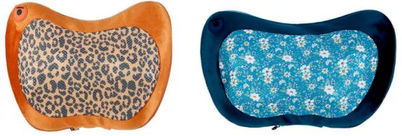 Cojín masajeador ergonómico, compacto, portátil y con calor. Forma rectangular, con cuatro cabezales de masaje con movimiento rotatorio. Produce calor mediante infrarrojos. Incluye: cojín masaje, adaptador CA para el hogar, adaptador CC para el coche y manual de instrucciones.
Medidas: 31 x 19x 9.5 cm.
Cojín de masaje con calor. El movimiento de sus cabezales simula un masaje a presión y el calor producido mediante infrarrojos ayuda a la circulación sanguínea y al alivio de dolores musculares. Gracias a su forma se puede aplicar en cervicales, lumbares, cuádriceps, gemelos, brazos, abdomen, glúteos.