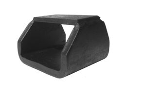 Soporte para fijar las ballestas, realizado en pletina de acero.
Se utiliza en vehículos no automóviles (remolques) para fijar las ballestas que contribuyen a mejorar la suspensión.
Tiene unas medidas de 100 x97 x 69 mm.