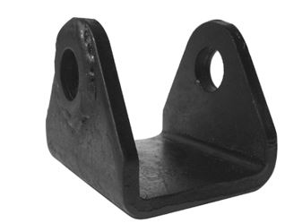 Soporte para fijar las ballestas, realizado en pletina de acero.
Se utiliza en vehículos no automóviles (remolques) para fijar las ballestas que contribuyen a mejorar la suspensión.
Tiene unas medidas de 100 x 94 x 88 mm y dispone un agujero a cada lado con diámetro de 25 mm.