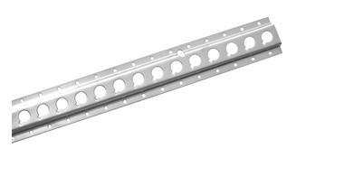 Elemento de sujeción (guía) obtenido en frío a partir de chapa de acero cincado. Tiene la sección transversal en forma U aplanada con dos pequeñas alas, en la que se han practicado perforaciones y aberturas, a intervalos regulares, para pasar la cuerda.
Se utiliza en vehículos no automóviles (remolques) para sujetar la carga.
Tiene una longitud de 3000 mm y una anchura de 80 mm.