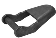 Parte de bisagra (pieza superior de CRT que, junto a las piezas UCT y SSCT, forma la bisagra), que tiene una longitud de 125 mm y una anchura de 70 mm en uno de sus extremos y de 40 mm en el otro extremo.
Se utiliza en vehículos no automóviles (remolques) en la puerta trasera.
Composición:  Acero.