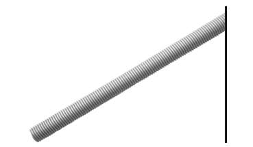 Tornillo cilíndrico sin cabeza constituido por una barra roscada en toda su superficie, con una resistencia a la tracción superior o igual a 800 Mpa, y que tiene un largo de 1000 mm y un espesor de espiga de 5/8”.
Se utiliza para fijar el cierre en las puertas laterales en los remolques.
Acero cincado