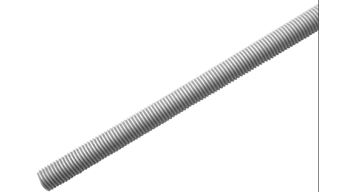 Tornillo cilíndrico sin cabeza constituido por una barra roscada (M20) en toda su superficie, con una resistencia a la tracción superior o igual a 800 Mpa, y que tiene un largo de 1000 mm y un espesor de espiga de 20 mm.
Se utiliza para fijar el cierre en las puertas laterales en los remolques.
Acero cincado