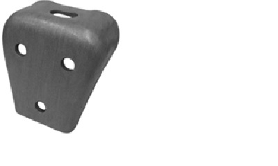 Elemento de fijación realizado en pletina de acero.
Se utiliza en vehículos no automóviles (remolques) para fijar la caja al chasis.
Tiene una anchura en un extremo de 110 mm y de 72 mm en el otro extremo. Presenta cuatro aberturas.