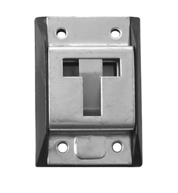 Artículo de uso general consistente en un retenedor de puerta realizado en chapa de acero con acabado en zinc y con una base de PVC.  Tiene forma rectangular y se fija en el lateral del camión, dispone de un hueco donde encajaría otra parte formando ambas partes un conjunto.
Se utiliza en camiones para mantener la puerta del camión abierta.
Tiene unas medidas de 81 mm de alto x 50 mm de ancho.