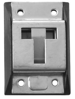Artículo de uso general consistente en un retenedor de puerta realizado en chapa de acero inoxidable con una base de PVC.  Tiene forma rectangular y se fija en el lateral del camión, dispone de un hueco donde encajaría otra parte formando ambas partes un conjunto.
Se utiliza en camiones para mantener la puerta del camión abierta.
Tiene unas medidas de 81 mm de alto x 50 mm de ancho.