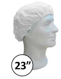 Gorro confeccionado con tela sin tejer, hecho con fibras sintéticas (polipropileno). Envuelve la totalidad de la cabeza y de la nuca dejando la cara al descubierto. Con elástico en todo el perímetro para adaptar a la cabeza. Tiene un diámetro de 23". Un solo uso.
Gorro de protección para uso general, indicado especialmente para el uso en el sector sanitario, médico, socio sanitario, equipamiento de laboratorio, dental, estética, alimentación, limpieza, pintura e industria.
Se presenta para su venta al público en blanco y en cajas de 1000 unidades, cada caja contiene 10 bolsas de 100 unidades.