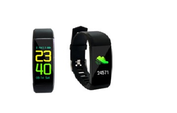 Reloj de pulsera eléctrico (Smart band) con indicador optoelectrónico solamente que dispone de conexión inalámbrica; pantalla táctil de 0,96 pulgadas; batería recargable de 80 mAh; etc. 
Según declaración del solicitante este artículo, tras una sincronización inicial, es capaz de indicar la fecha y la hora sin estar vinculado al dispositivo anfitrión (teléfono móvil) aunque necesita de sincronizaciones periódicas.
Además, realiza funciones de monitorización del sueño, monitorización de la presión sanguínea y oxígeno en sangre, seguimiento de la actividad diaria (pasos dados, distancia recorrida, etc.) y de actividades deportivas. Una vez vinculado al teléfono móvil permite recibir notificaciones (llamadas, SMS y RRSS) y puede controlar remotamente la cámara del mismo.
Indicar la fecha y hora, comunicación, pulsímetro, etc.
