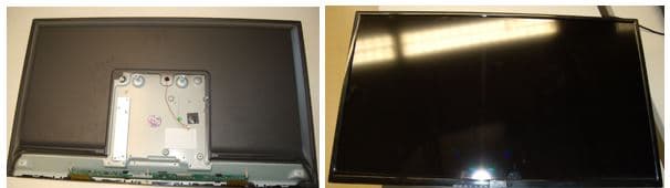Módulo LCD - Pantalla de cristal líquido TFT LCD con una matriz activa RGB con resoluciones de: 1366 x 768, 1920 x 1080 y 3840 x 2160 píxeles. 
Según declaración del solicitante la pantalla está equipada con una o varias placas de circuito impreso que actúa como circuito electrónico controlador destinado únicamente al direccionamiento de píxeles y con los cables utilizados para conectar las placas al panel LCD.
El módulo se conecta al conjunto de retroiluminación que consta de: pantallas que reflejan la luz emitida por LED y pantallas que difunden la luz emitida y reflejada. Todo está atornillado con un marco de metal y plástico, lo que garantiza la estabilización y el aislamiento eléctrico.
Puede o no tener su propia fuente de alimentación (rectificador).
Según declaración del solicitante se destina a la producción de televisores LCD con tamaños de pantalla de 32 "a 75".