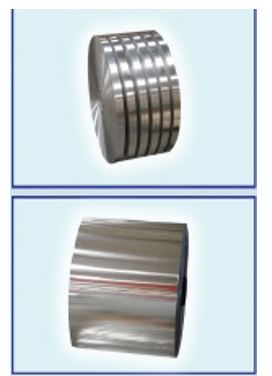Tiras de aluminio sin alear (pureza 99,5%) sin soporte y con un espesor de 0,1 mm.
Se presenta en bobinas con anchos comprendidos entre los 12 y los 500 mm y longitudes de entre 1.000 y 2.000. 
Según declaración del solicitante se obtienen por laminación y un posterior proceso de recocción.