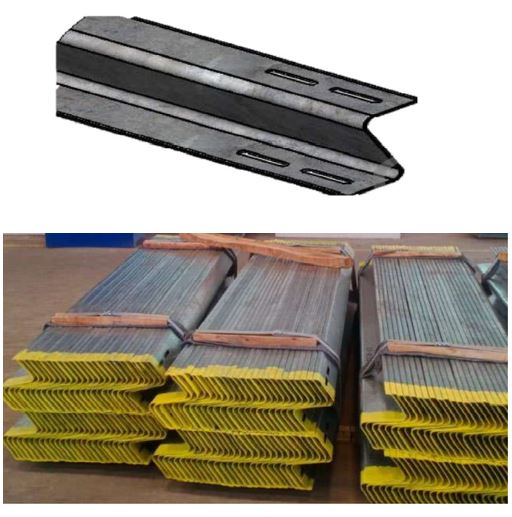 Perfiles abiertos de chapa de acero galvanizado, en Z (ver imagen), con unas tolerancias de fabricación y dimensiones específicas (medidas, sección y espesor) para cada proyecto. Cuentan con perforaciones de diferentes diámetros y medidas, necesarios para su posterior ensamblaje.
La cabeza del poste normalmente identifica la posición en la cual se tendrá que montar dentro de un parque fotovoltaico, así como la posición dentro del seguidor solar. Esta identificación consiste en pintar las partes externas en diferentes colores.
Están destinados a formar parte de la estructura de un seguidor o “tracker” solar, dispositivo utilizado en parques solares para orientar los paneles de forma que se optimice la captación de radiación solar. Sirven como base para fijar el “tracker” al terreno.
Estos artículos están pendientes únicamente de operaciones de montaje en su lugar de instalación. Es decir, estos elementos no se van a someter a ninguna operación adicional de acabado (corte, taladrado, curvado, etc.).