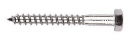 Tirafondo de acero inoxidable con una resistencia a la tracción de menos de 800 Mpa. Presenta una cabeza hexagonal, sin ranura, rosca completa, un diámetro de eje igual o superior a 6 mm y punta poco pronunciada.
Se presenta para su venta al por menor en tres modelos distintos con diámetros entre 6 y 10 mm, y una longitud entre 50 y 80 mm.
Según declaración del solicitante se utiliza para ensamblar piezas de madera.