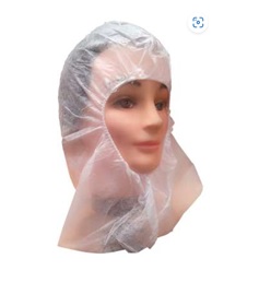 Gorro-capucha de polipropileno (PP), de un solo uso, color blanco, confeccionado con tela sin tejer de fibras sintéticas, que cubre toda la cabeza con apertura central en la zona de la cara con elástico. Medidas 38 x 41 cm.
Capuz de protección para uso general, indicado especialmente para el uso en el sector sanitario, químico, alimentación, limpieza, pintura, construcción, automoción, agricultura e industria.
Está hecho con fibras sintéticas (Polipropileno (PP) - 25 gr).
Se presenta para su venta al público en cajas de 500 unidades, cada caja contiene 10 bolsas de 50 unidades.