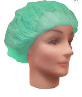 Gorro confeccionado con tela sin tejer, hecho con fibras sintéticas (polipropileno). Envuelve la totalidad de la cabeza y de la nuca dejando la cara al descubierto. Con elástico en todo el perímetro para adaptar a la cabeza. Tiene un diámetro de 21". Un solo uso.
Gorro de protección para uso general, indicado especialmente para el uso en el sector sanitario, médico, socio sanitario, equipamiento de laboratorio, dental, estética, alimentación, limpieza, pintura e industria.
Está hecho con fibras sintéticas (Polipropileno (PP) - 15 gr).
Se presenta para su venta al público en color verde y en cajas de 1000 unidades, cada caja contiene 10 bolsas de 100 unidades.