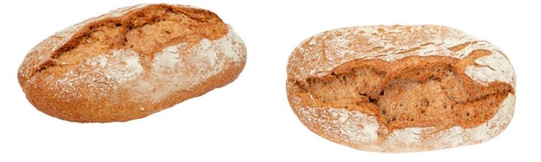 Pan 100% integral de trigo. Producto congelado, se hornea para la venta. Se presenta para su venta al por menor en hogaza de 350g.
Concebido para uso alimentario.