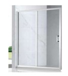 Mampara de ducha con perfiles en todos sus lados, presenta las siguientes características:

Altura de 195 cm con tratamiento especial antical TEKA CLEAN.  Con puertas correderas y perfiles de aluminio en todos sus lados.
El cristal es transparente de 6mm de espesor, es de seguridad.
El tipo de cierre es con junta de goma. Asa cromada.
Marco de “U” de pared de aluminio de alto brillo.
Dispone de rodamientos superior e inferior doble tándem.