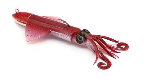 Señuelo para la pesca deportiva constituido por un cuerpo que imita un calamar fabricado en “plastisol”, cabeza metálica y un anzuelo de acero inoxidable.
Según declaración del solicitante se utiliza para la pesca deportiva.