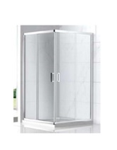 Mampara de ducha con perfiles es todos sus lados, presenta las siguientes características:

Altura de 195 cm con tratamiento especial antical TEKA CLEAN.  Con puertas correderas y perfiles de aluminio en todos sus lados.
El cristal es transparente de 6mm de espesor, es de seguridad.
El tipo de cierre es con junta de goma. Asa cromada.
Marco de “U” de pared de aluminio de alto brillo.
Dispone de rodamientos superior e inferior doble tándem