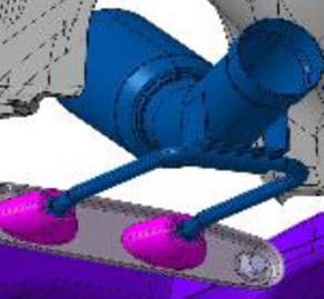 Artículo tubular con perfil aproximado en U fabricado mayoritariamente en acero que además incorpora caucho y poliamida. Este artículo se atornillará al chasis de automóviles de turismo.  
Se presenta con unas dimensiones aproximadas de 274 x 50 x 13 mm y un peso aproximado de 309 g en cajas con 40 o 50 piezas.
Según declaración del solicitante la función de este artículo es soportar el peso del tubo de escape (parte del catalizador), reducir ruido, vibraciones y desplazamientos producidos por el tubo de escape o transmitidos por el chasis a él.