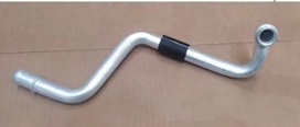 Pieza de aluminio para climatizador automático de vehículo.
Se trata de manufacturas de aluminio aleado “A3003-O” extruidas en caliente y moldeadas por fuerza mecánica. Tienen unos 16/12 mm de diámetro externo, 1/1.2 mm de grosor, y un peso por producto de 100g aproximadamente.
Según declaración del solicitante las piezas no son de sección transversal constante. 
Se presentan en cajas de cartón de 40 a 60 unidades/caja, envueltas en una bolsa de plástico y en 20 cajas/pallet.
Según declaración del solicitante estas manufacturas se utilizan como conductos para el sistema de aire acondicionado, se conectan al HVAC con el sistema de refrigeración principal del automóvil y por las cuales circula líquido refrigerante del propio coche.