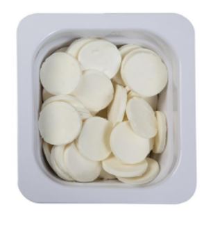 Queso fresco de cabra. Rulito de queso de cabra cortado para pizza. Con un contenido de materias grasas inferior o igual al 40 % en peso (29,5%). Se presenta para su venta en envase de 300g.
Concebido para uso alimentario.