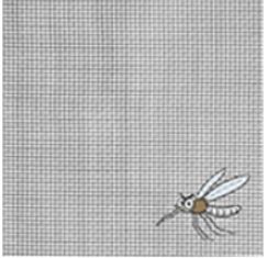 Malla mosquitera en rollos.
Se utiliza para fabricar pantallas anti insectos enrollables y de marco fijo.
Consiste en una tela compuesta por fibras de vidrio unidas mecánicamente revestidas de plástico (PVC) (35 % fibra de vidrio, 65% PVC), con un peso de 120 (+/-10) g/m2.
Luz de malla: 18 huecos por pulgada lineal.
Se presenta en rollos de 30m de longitud y anchura de 0,6/0,8/1 /1,2m y 1,5 m.