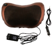 Cojín masajeador ergonómico rectangular de 31 x 19 x 9.5 cm que produce calor mediante infrarrojos para masaje en la zona cervical, lumbar, cuádriceps, gemelos, brazos, abdomen, glúteos, etc. 
El producto se presenta acondicionado para la venta al por menor en una caja que incluye el cojín masajeador, adaptador CA para el hogar, adaptador CC para el coche y manual de instrucciones.
El cojín masajeador consta de cuatro cabezales de masaje que realizan un movimiento rotatorio simultaneo desplazándose y adaptándose a los diferentes contornos del cuerpo. El movimiento de los cabezales simula un masaje a presión, y su calor mediante infrarrojos ayuda al alivio de músculos cansados. El calor ayuda a la circulación sanguínea y a una recuperación más rápida, lo que mejora el alivio del dolor muscular.