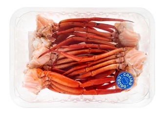 Cuerpos de cangrejo, patas y carne, preparados, cocidos y refrigerados, que se presentan en un envase de plástico de peso aproximado 500 gramos.
Función o uso: Apto para la alimentación humana.