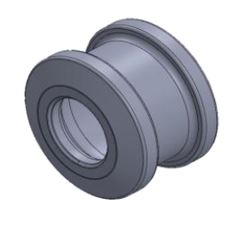Se trata de una pieza cilíndrica, con ambos extremos con rebordes circulares de mayor diámetro que el cuerpo central, de caucho vulcanizado no celular.
La pieza tiene unas dimensiones de 19 mm x 28 mm de diámetro y un peso de 5,5 gramos.
La pieza va colocada en el soporte de radiador de vehículos automóviles (de los comprendidos en las partidas 8701 a 8705). Se colocan 3 piezas en el marco del radiador para absorber las vibraciones generadas por el ventilador del mismo.