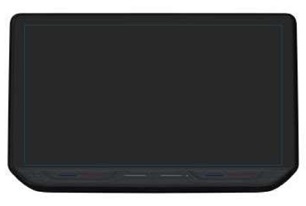 Módulo de visualización de color negro con pantalla de cristal líquido (LCD) táctil para integrar en vehículos. Con controlador táctil, interfaz LVDS y una conexión CAN/alimentación eléctrica. No incorpora componentes para convertir señales de vídeo (por ejemplo: un circuito integrado para escalador, un circuito integrado para un decodificador o un procesador de aplicación).
Destinado a su uso como módulo de pantalla plana tras su instalación en vehículos de motor. Es un display que recibe y muestra información recibida de los componentes del vehículo.