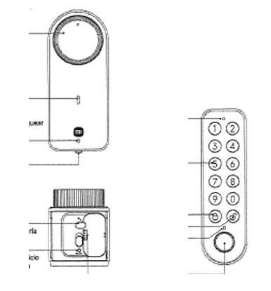 Accesorio para cerraduras de puerta, “cerradura inteligente”, que no incorpora ningún mecanismo de cierre.
Se trata de un aparato eléctrico, funciona con baterías recargables de iones de litio, con conectividad inalámbrica WIFI y Bluetooth que se instala sobre una cerradura preexistente actuando sobre la llave o sobre el pomo de la cerradura permitiendo su apertura o cierre.
Se presenta empaquetado con un teclado y accesorios de instalación (tornillos, soportes, llaves de instalación, etc.) El teclado se instala por separado, pero cerca de la “cerradura inteligente”, funciona con baterías y dispone de conectividad Bluetooth.
Este artículo admite diferentes tipos de desbloqueo: Introduciendo la contraseña en el teclado, huella dactilar, a través de un teléfono inteligente con una aplicación o por voz. 
Las dimensiones aproximadas de la “cerradura inteligente” son: 141 x 60 x 59 mm. y las del teclado 133 x 40 x 29 mm.
En función de la información aportada este artículo se utiliza para bloquear o desbloquear cerraduras de forma automática y a distancia.